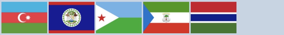 Flags with Red, Blue, Green, and White