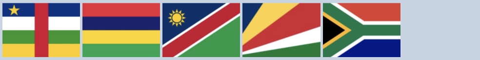 Flags with Red, Blue, Yellow, and Green